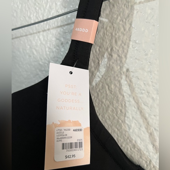 Full coverage, black Cacique bra. 46DDD. NWT. - Picture 3 of 3